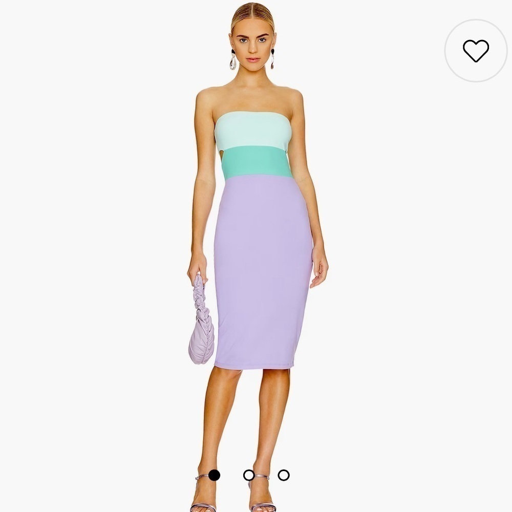 NWT Susana Monaco Colorblocked Tube Dress in Mykonos
